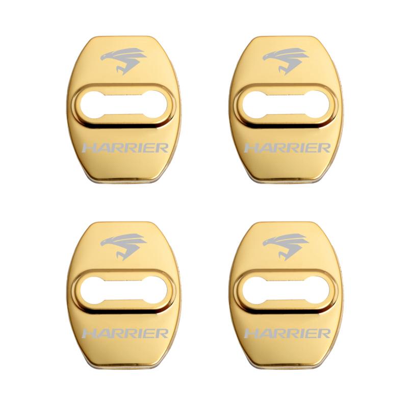 4pcs Car Door Lock Cover Protect Buckle Cover Stickers For Toyota Harrier Accessories K33
