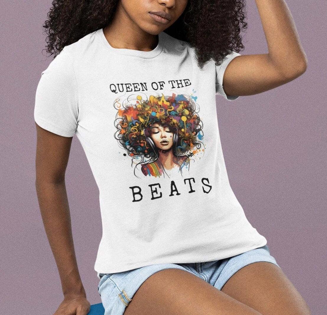 Afro Woman Music Shirt 2XL