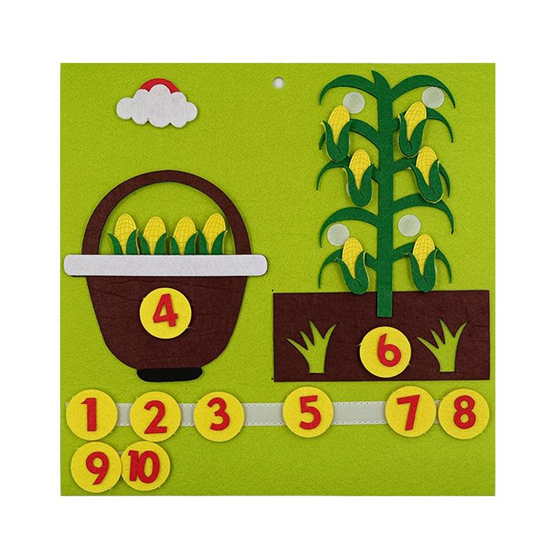 

1 Набор Сбор овощей Сделай сам 3D пазлы Цифровое образование Детский сад Игрушка для раннего развития Детские Монтессори Математические игрушки Подарки