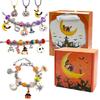 Horror Charm Bracelet DIY Halloween Link Chain Pumpkin Black Cat Bracelets