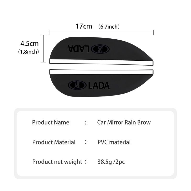 Car Side Rearview Mirror Rain Eyebrow Sun Visor Protector For Lada Xray Sedan Sport Granta Priora Kalina Vesta Samara