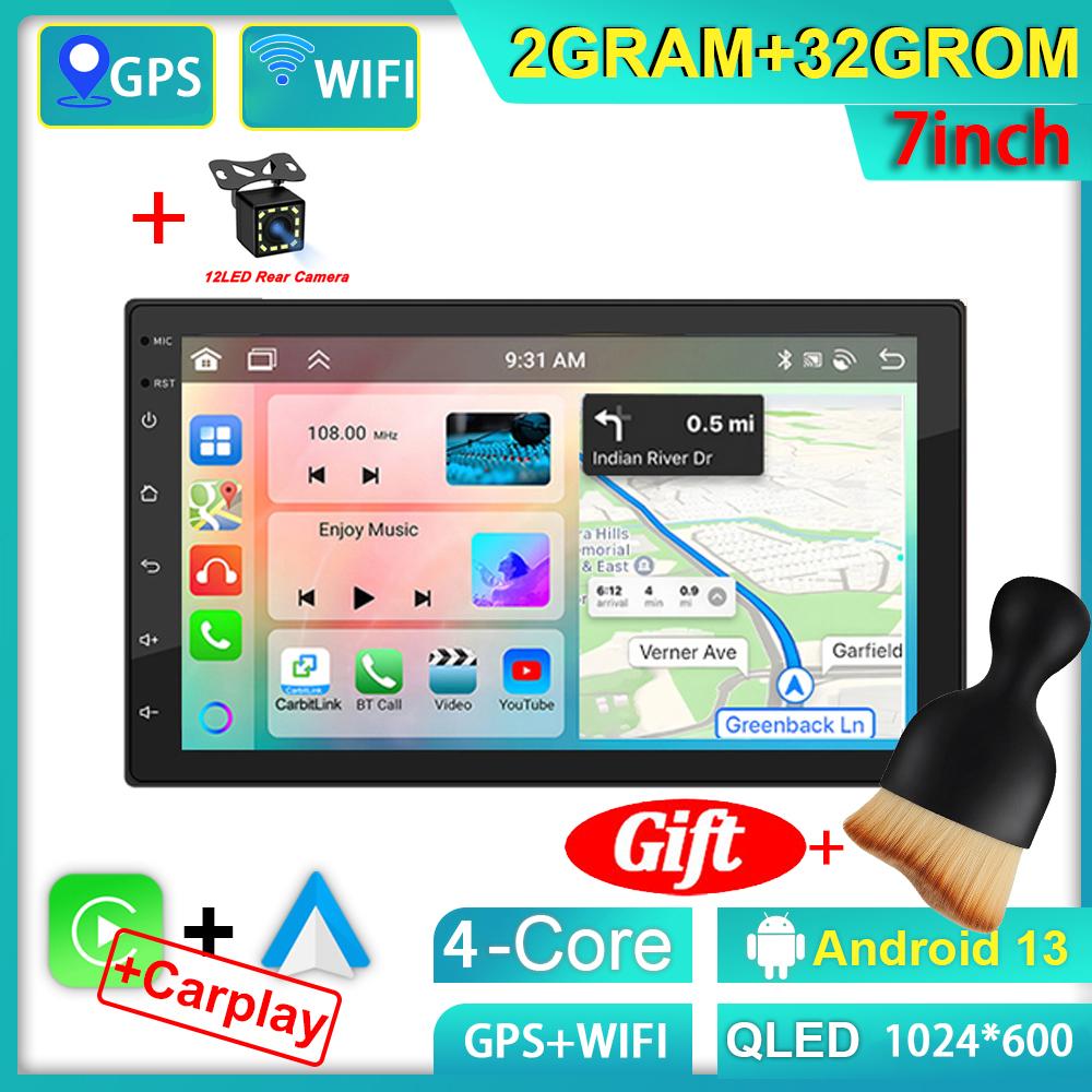 7"/9"/10" Car Radio Android 13 Androidauto Carplay WIFI GPS Car Audio Automotive Multimedia Player For Hyundai Nissan Toyota Kia