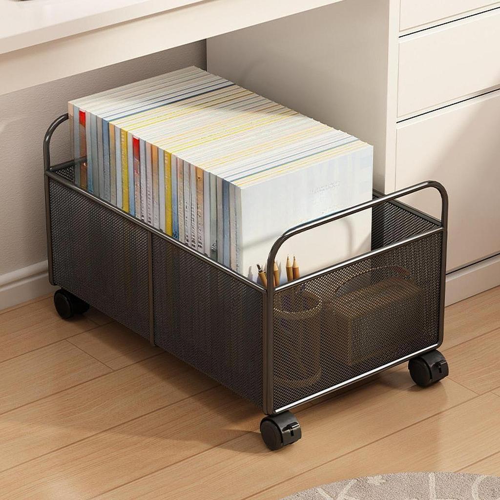 File Cart On Wheels for Mobile Bookshelf And Organizer Home Folders