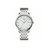 Tissot kvartsurværk, simpelt og alsidigt kvartsur til mænd/kvinder, schweiziskfremstillet, 42 mm hvid skive T063.610.11.037.00