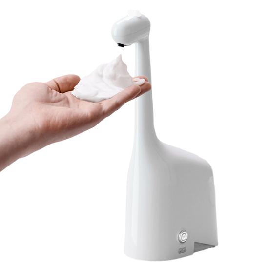 Soap Dispenser Smart Indicators Touchless Giraffe Design 15-Second Timer for Handwashing Habit Refillable Countertop Soap Dispenser