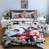 Anime action scene Bedding Duvet cover sets Duvet covers Pillowcases gifts (1 * Duvet Cover 2 * Pillowcases, without duvet insert)