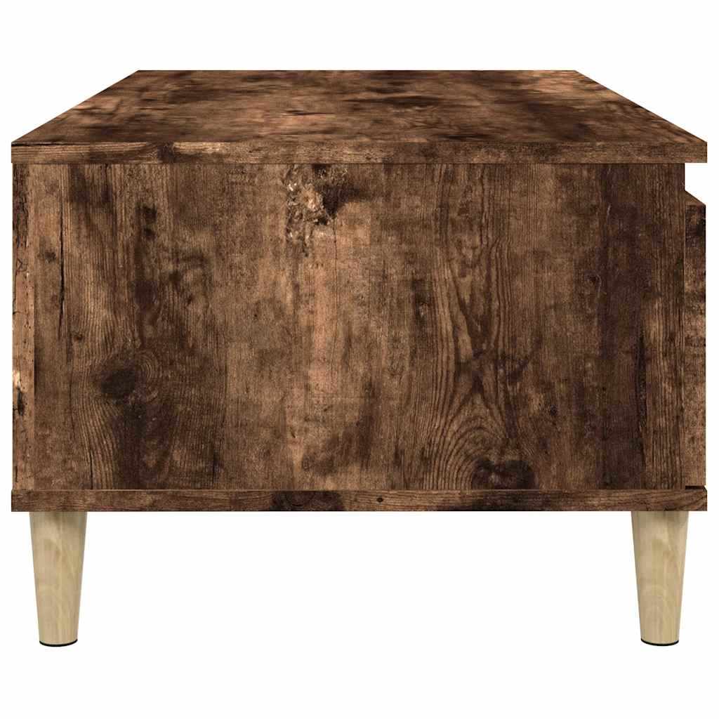 Vidaxl Coffee Table, Smoked Oak, 90X50X36.5 Cm