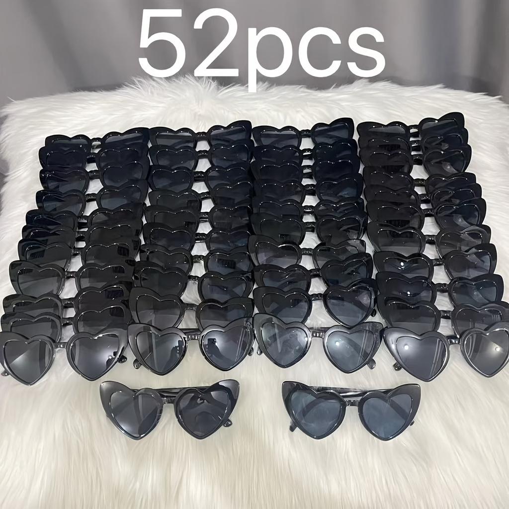 Conjunto de óculos peça em formato de coração adequado para festas (casamentos) eventos de aniversário adereços e encontros de amigos