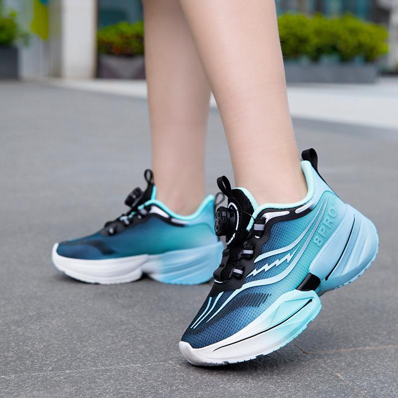 Children's Basketball Shoes Spring New Breathable Mesh Boys' Sports Shoes Medium and Large Children's Wear-resistant Shock-absorbing Girls' Run