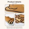 Bear Mouse Pad Computer Notebook Gamer Desk Non-slip Thickened Soft Pad Cute Cartoon Soft And Comfortable Keyboard Mouse Pad