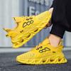 Men’s Black Yellow Sports Shoes Casual Running Shoes Students Lightweight Platform Elevator Sneakers Shoes Over Sized 46 47