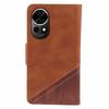 For Huawei Nova 12 Pro 5G/nova 12 Ultra 5G Cell Phone Case Splicing Crazy Horse Texture PU Leather Wallet Cover