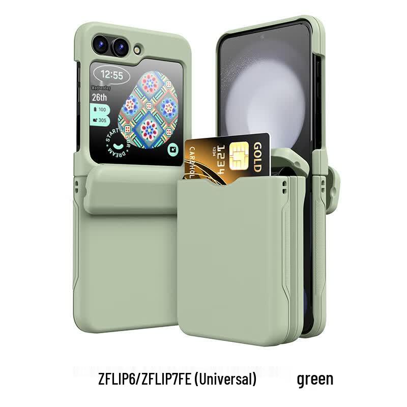 CAXITON Samsung Z Flip 6/7 FE Foldable Magnetic Card Slot Phone Case