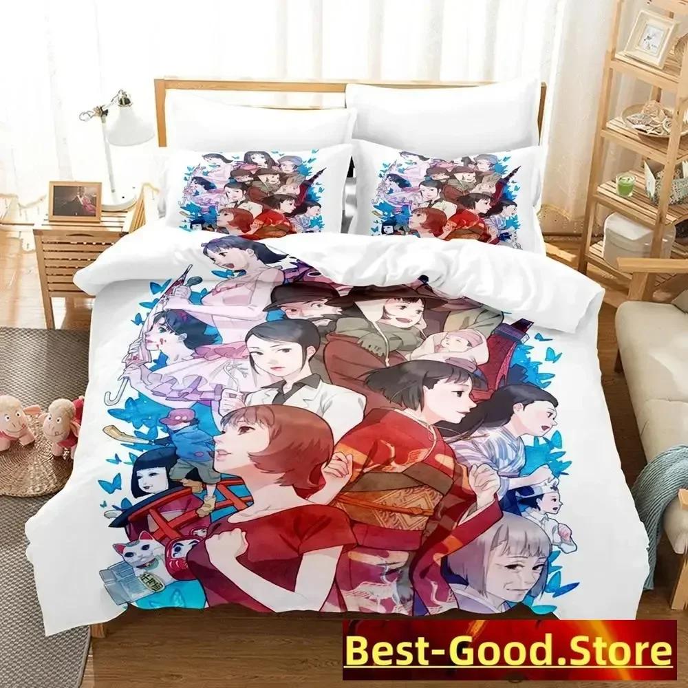 3D Anime Bed Kawaii Konsatoshi Printed Bed Set Duvet Cover Pillowcase Bedding Set Linen Sheet Quilt Cover Full Queen King Size