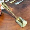 4Pcs Stainless Steel Ice Cream Spoons Retro Square Head Dessert Coffee Shovel Sorbet Yogurt Cake Jelly Serving Utensil Set Kitchen Gadget