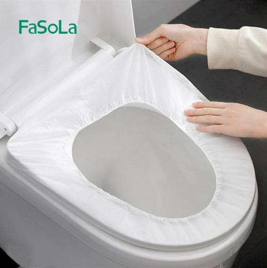 FaSoLa Disposable Portable Toilet Seat Cover - Non-woven Postpartum Cushion Paper белый