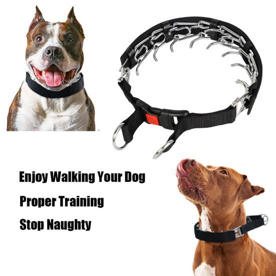Martingale Anti-Zieh Hundehalsband Strapazierfähiges Nylon-Hundehalsband Verstellbar Anti-Zieh-Halsband mit Schnellverschluss für große, mittlere und kleine Hunde
