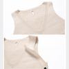 Autumn and Winter Knitted Vest Sleeveless Sweater Short Pullover Women Loose Waistcoat Irregular Hem