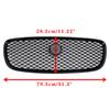 XF-R Style Front Bumper Grill Grille Fit Jaguar XF 2016-2019 Gloss Black