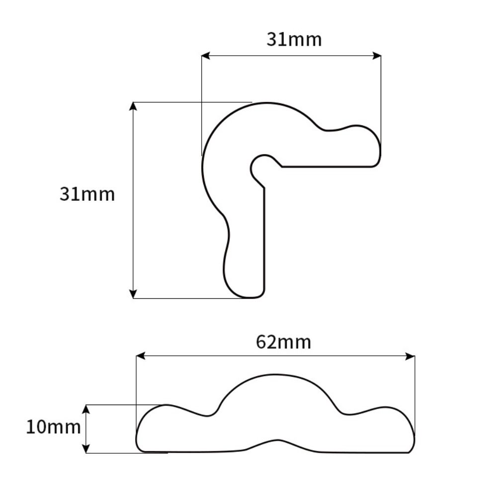 Cartoon Digital Pattern Desk Edge Guard Strip Baby Safety Foam Bumper  Children