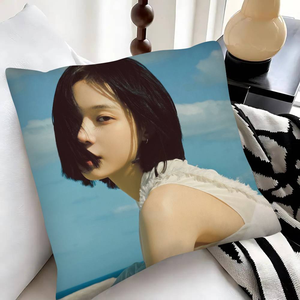 Singer Kpop Winter Pillow Case Fashion Square Pillowcase Bedroom Sofa Room Ins Decoration Leisure