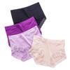 4Pcs Women's Mid Waist Underwear Modal Panties Breathable Soft Mother Briefs Plus Size Fit 45kg To 105kg