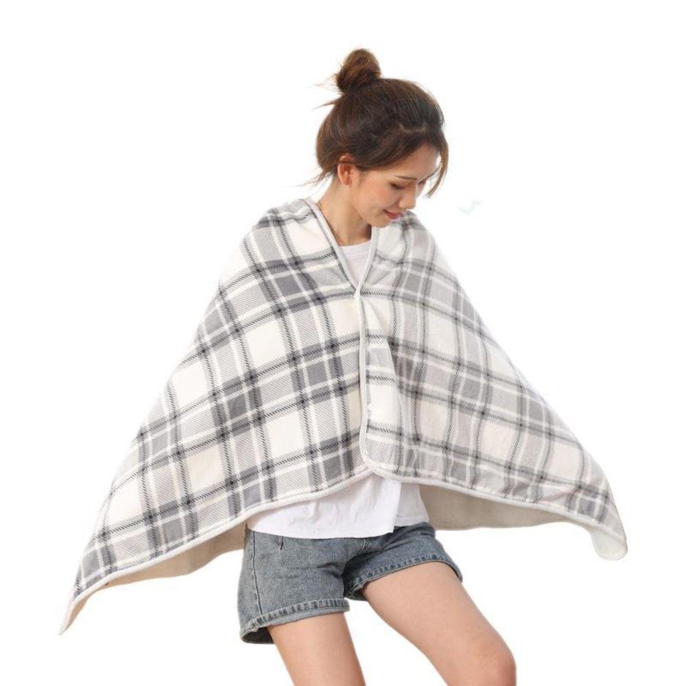 Thicken Wearable Blanket Soft Flannel Blanket Lazy Home Shawl  Travel