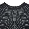 Damen Mode Einfarbige Netz-Ärmelloses Langes Kleid mit Heißbohr-Details