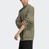 Adidas Originals Trefoil Embossed Crew Neck Sweatshirt Men Sportswear Tops Military-Green GT7298