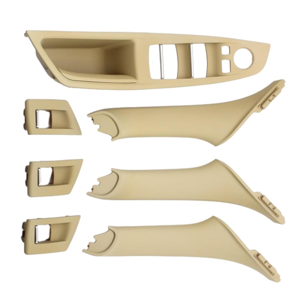 Interior Front Door Armrest Panel Trim Pull Handle Set Replacement for BMW 5 Series F10 F11 F18 2010 2011 2012 2013-2017 LHD RHD