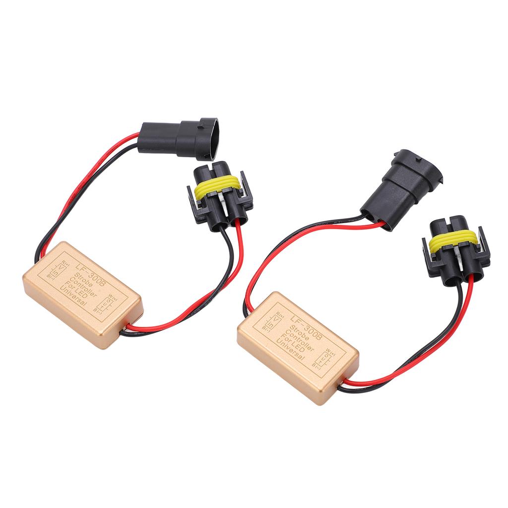 2Pcs Flash Strobe Controller 50W Good Heat Resistance 3 Lamp Types Flash Strobe Controller Flasher