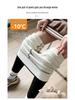 Women's High-Waisted Fleece-Lined Shark Leggings: Winter Warm Slimming Yoga Pants