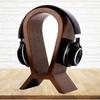 Desktop Solid Wood Hu Head Headphone Stand Computer Accessories Wooden Headphone Display Decorative Stand