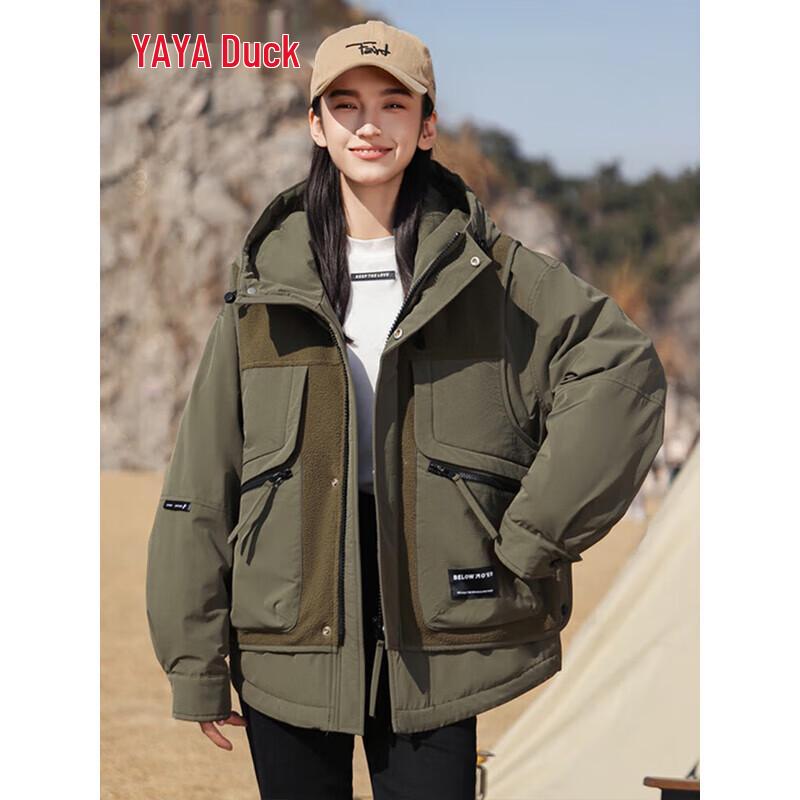 Yaya Couple's Outdoor Hooded Down Jacket YE3B735167P