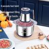 Household Stainless Steel Multi-Functional Meat Grinder & Food Processor with High Power