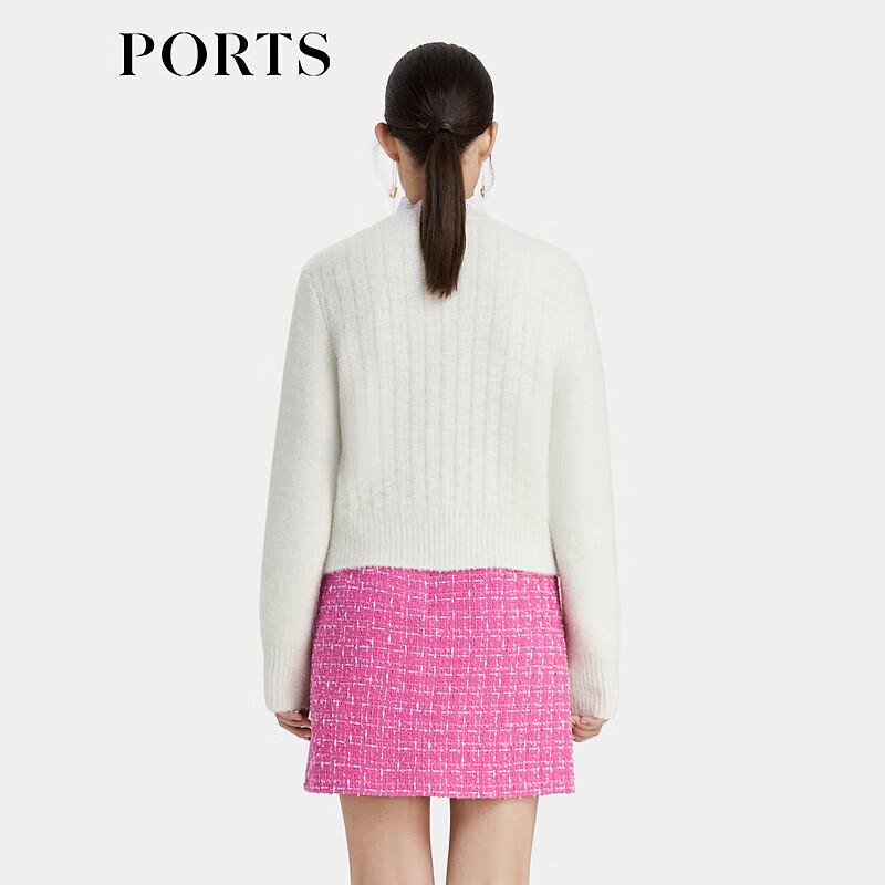 Ports Women's Hand-Embroidered Beaded Knit Cardigan