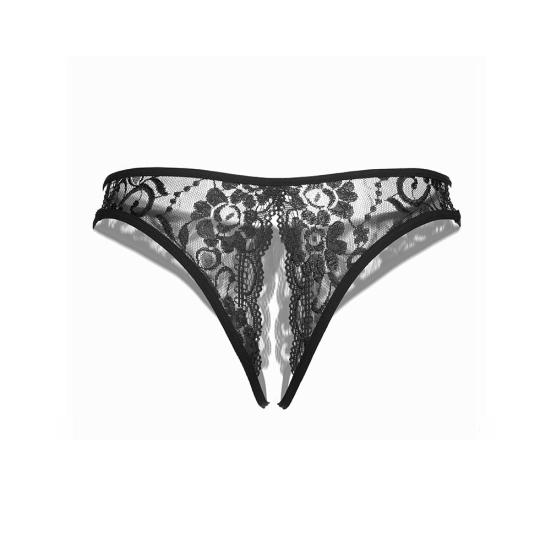 Sexy ženy, krajkové, měkké, rozkrokové kalhotky G-string spodní prádlo dárek