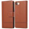For iPhone SE (2022)/SE (2020)/7/8 4.7 inch Cell Phone Case PU Leather Wallet Cover with 2 Straps