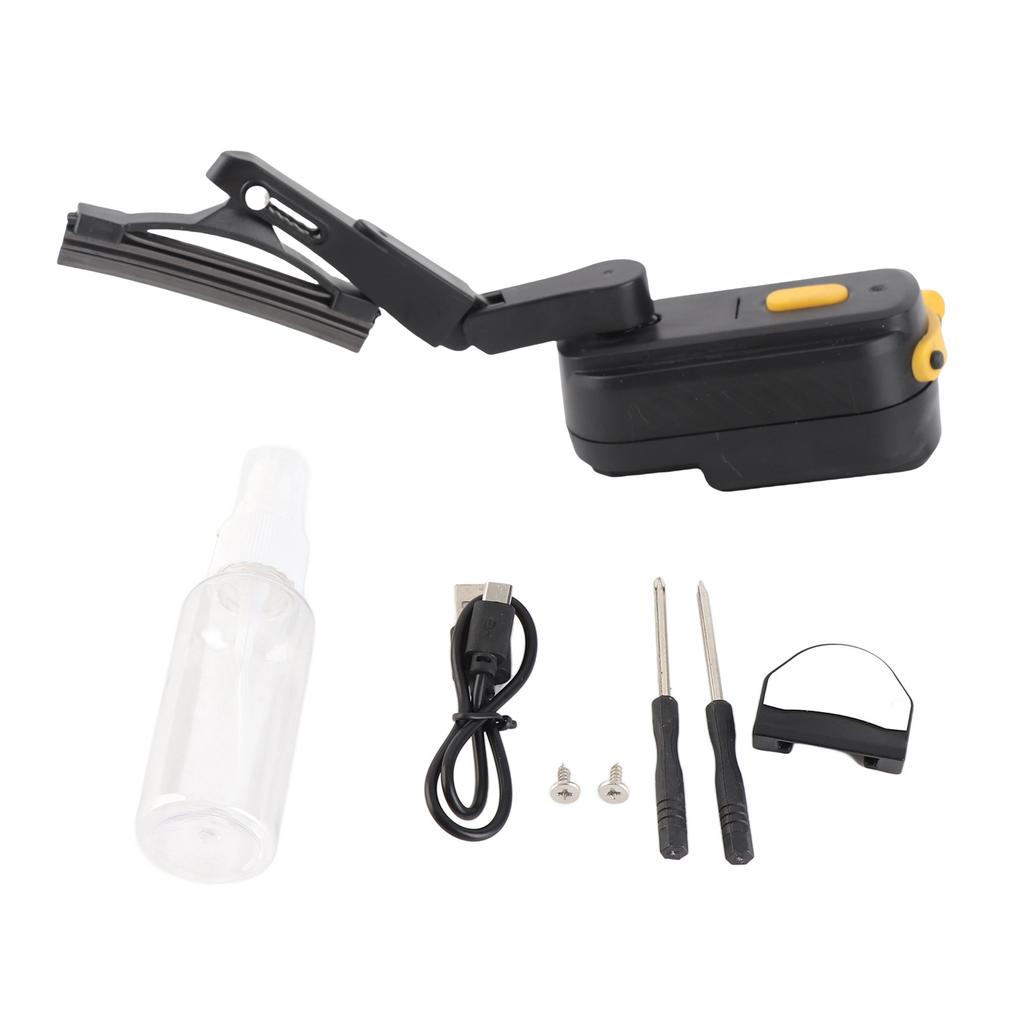 Motorcycle Helmet Wiper ABS High Toughness 2 Speed Adjustable Helmet Windshield Wiper