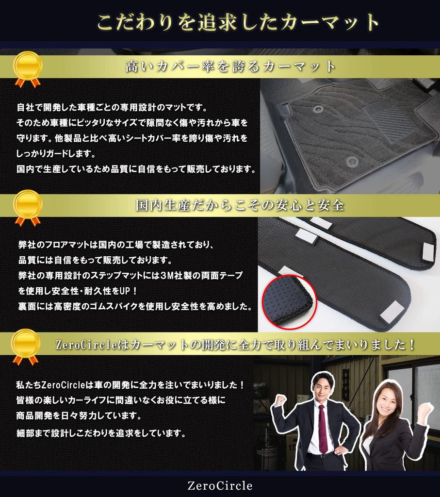 ZeroCircle Nissan New Serena C28 Step Mat Image Smart Black Made In Japan Set of 4 Compatible with All Grades Entrance Mat Exclusive Design Dirt