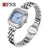 Ofns Women's Students Simple Quartz Watch Small Fragrance Style Mother Of Pearl Dial Waterproof Casual Watch For Girlfriend Gift