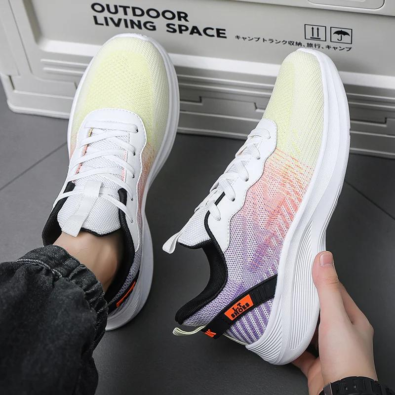 Mesh Super Light Men Running Sneakers Fashion Breathable Tenis Masculino Outdoor Wear-resisting Athletic Shoes Large Size 39-50