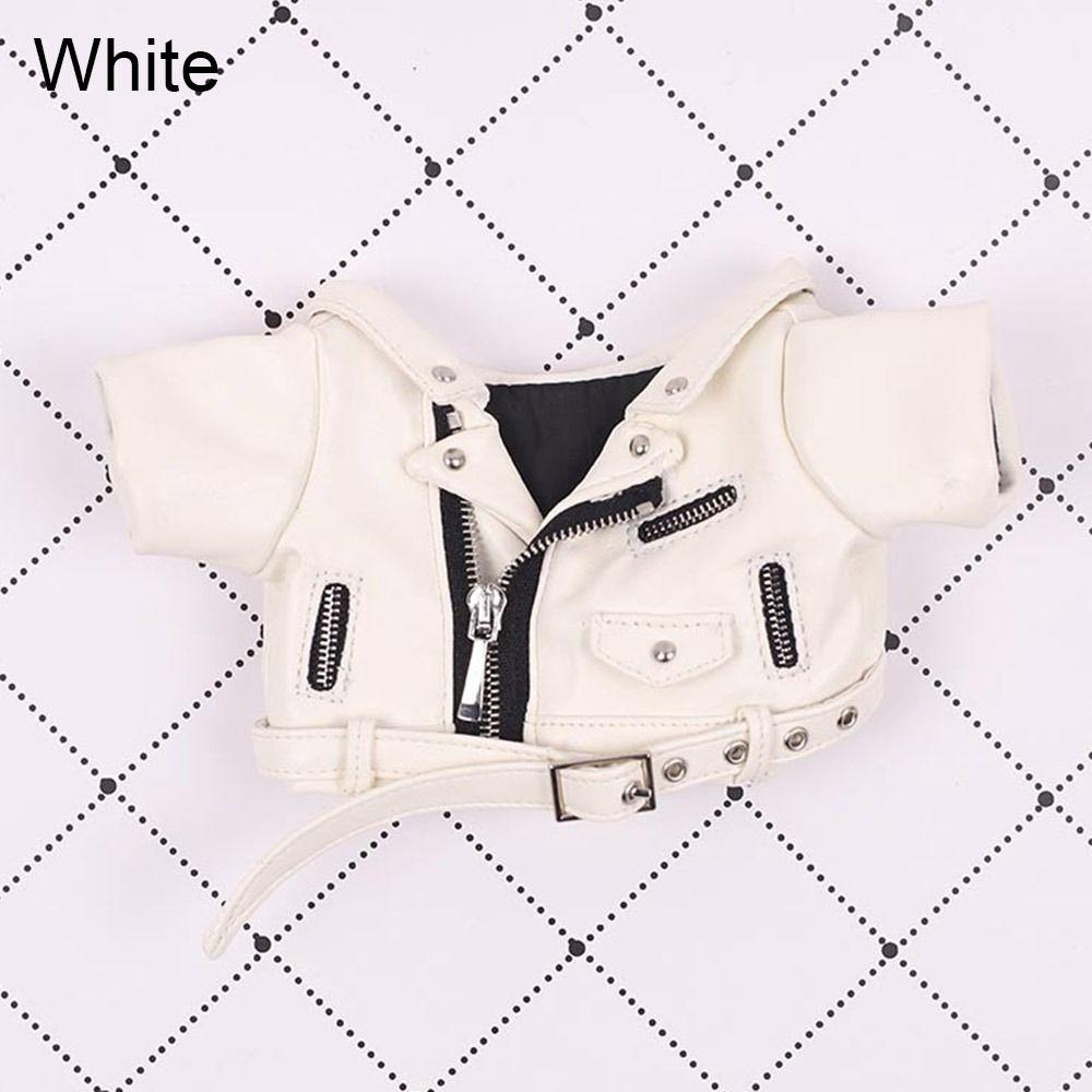 Fashion Outfits Doll Accessories Doll Clothes PU Leather Tops Winter Top Coats Handmade Jacket