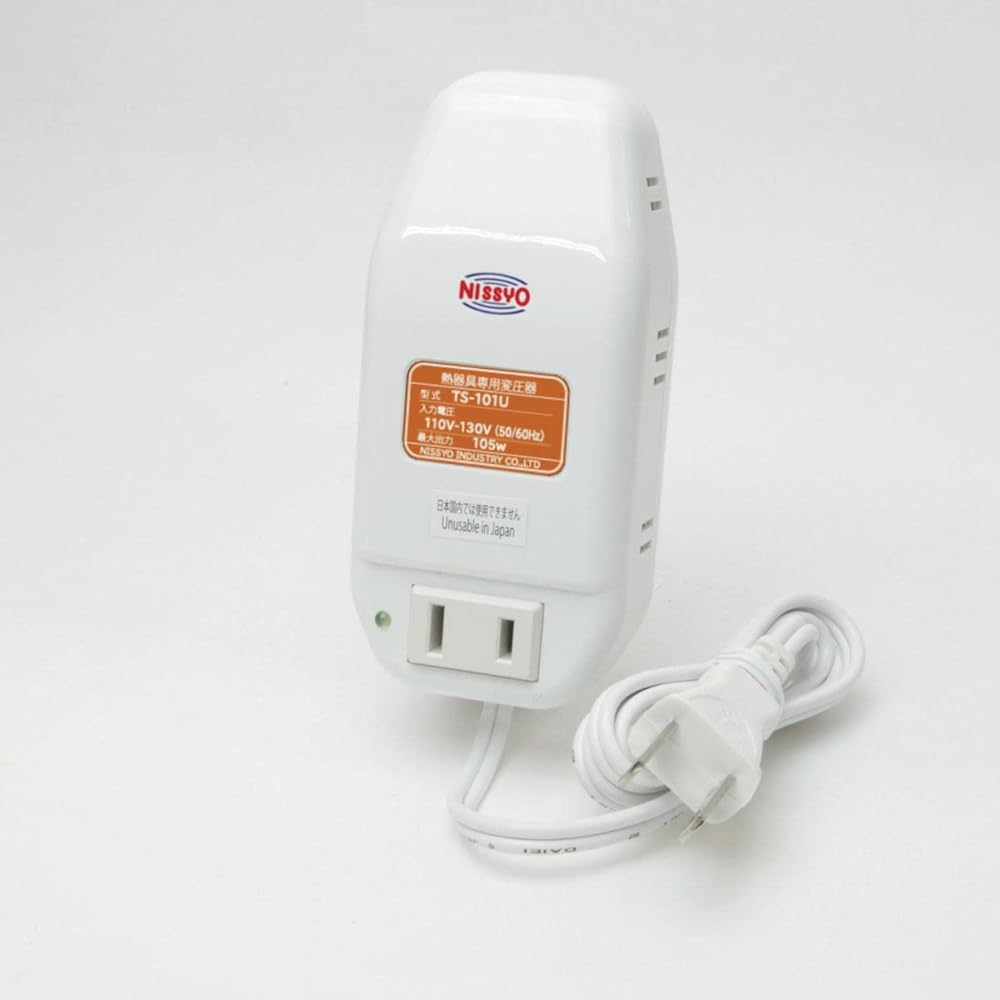 Nissho Kogyo TS-101U Transformer, AC110V~AC130V (50/60Hz) to AC100V, 105W, for International Travel