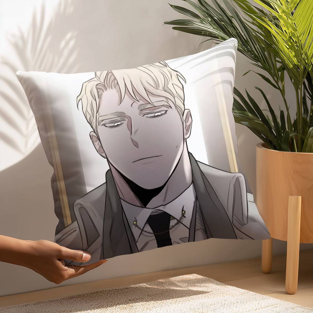 BL M-manhwa Anime Pillow Case Plush Fabric Soft Pillowcase Double Sided Print Cushion Cover Household Gifts