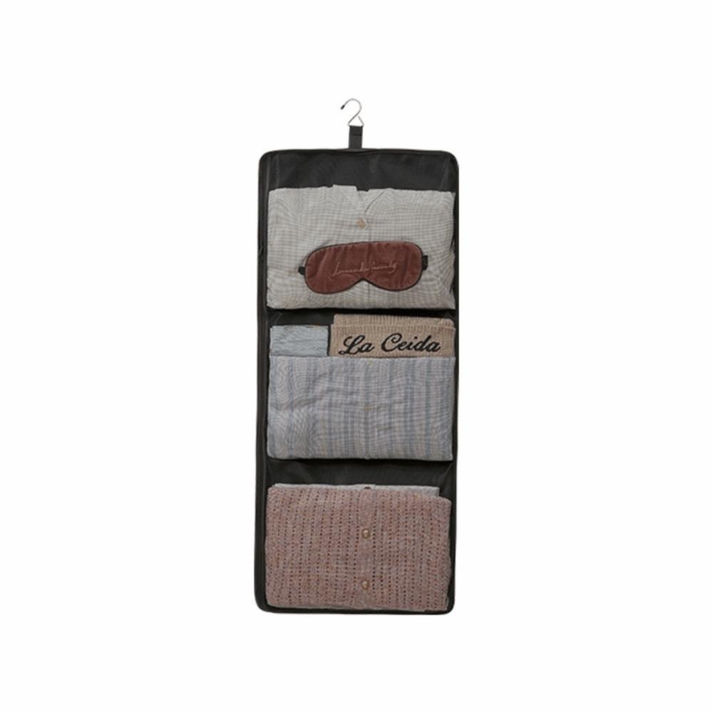 Foldable Hanging Clothes Organizer Mesh Pockets Wardrobe Organizer Closet Organization