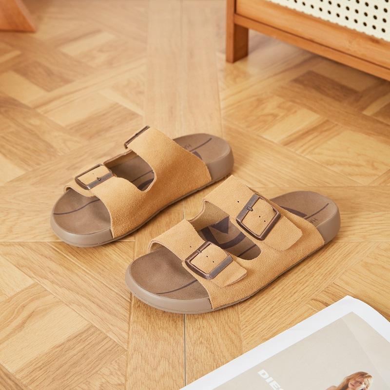 Yang Di Star with the Same Toast Slippers Women's Outdoor Wear Birkencool Slippers Summer New Casual One Pedal and Half Drag