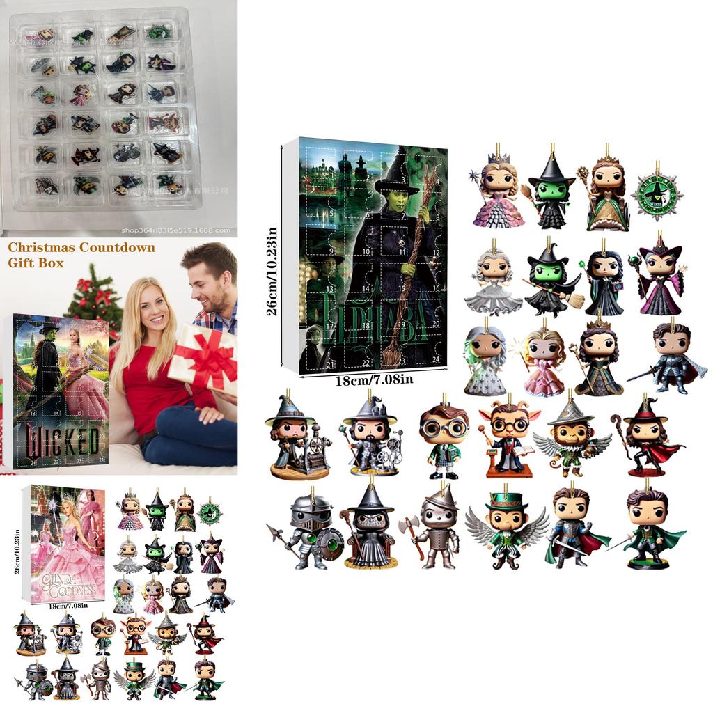 Wicked Christmas Decor With Acrylic 24 Figures For Holiday Gifting