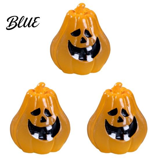 Durable Halloween Figurine 3Pcs Mini Resin Figurines Miniature Pumpkin Ghost Grim Reaper Castle