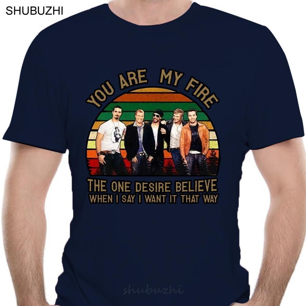 Backstreet Boys YouRe My Fire I Want It That Way Men Black T Shirt Cotton S 4Xl fashion tshirt men cotton brand teeshirt S